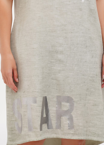 Оливкова кежуал сукня 158С однотонна