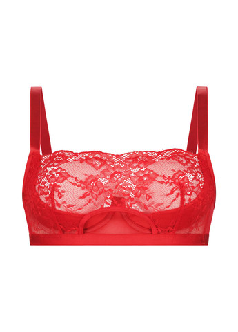 Красный топ бюстгальтер Hunkemoller с косточками кружево, полиамид