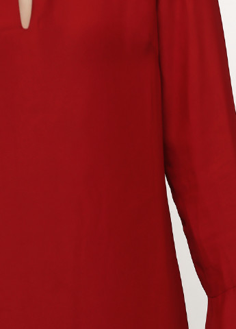 Бордовое кэжуал платье а-силуэт Guess однотонное