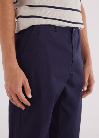 Темно-синие кэжуал летние зауженные брюки Springfield