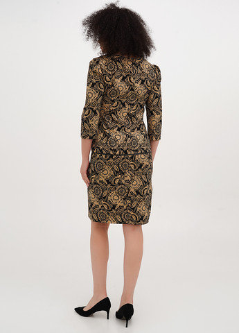 Черное кэжуал платье футляр Imperial с цветочным принтом