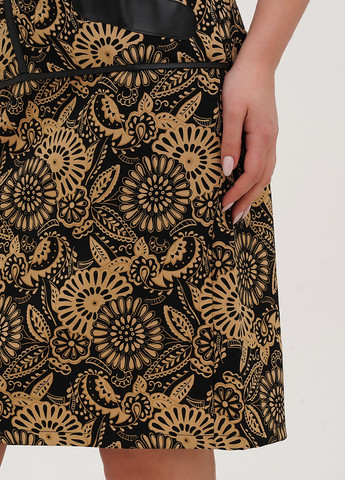 Черное кэжуал платье футляр Imperial с цветочным принтом