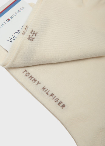 Носки (2 пары) Tommy Hilfiger надписи айвори повседневные