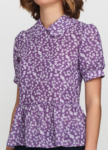 Светло-фиолетовая летняя блуза ANVI