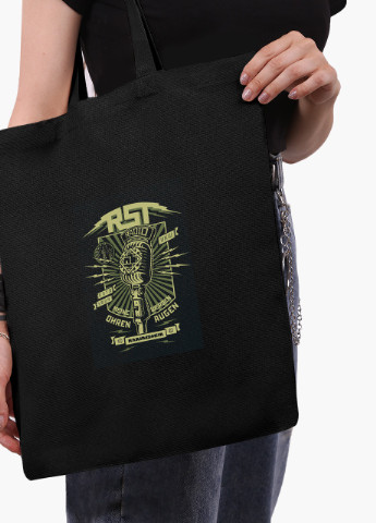 Еко сумка шоппер чорна Рамштайн (Rammstein) на блискавці (9227-2024-BKZ) MobiPrint (236265591)