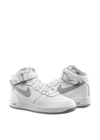 Белые демисезонные кроссовки dh2933-101_2024 Nike Air Force 1 Mid LE Gs