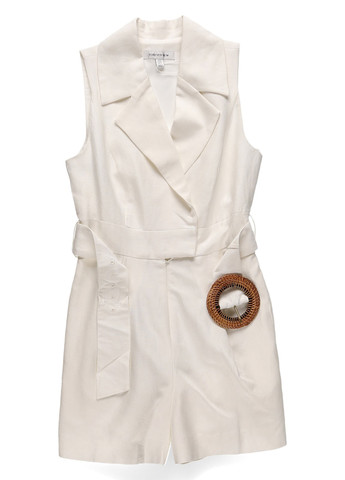 Комбінезон Forever New комбінезон-шорти однотонний молочний кежуал льон, віскоза