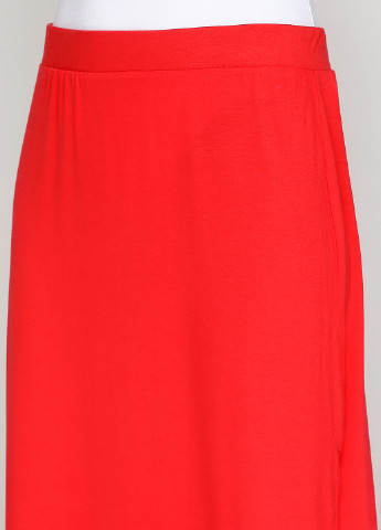 Красная кэжуал однотонная юбка Page миди