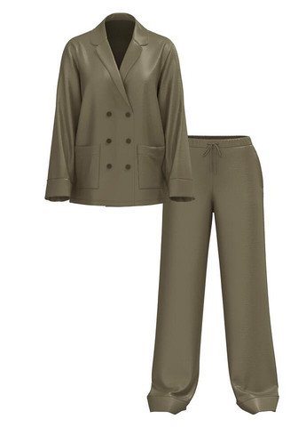 Зеленая всесезон пижама (рубашка, брюки) рубашка + брюки Victoria's Secret