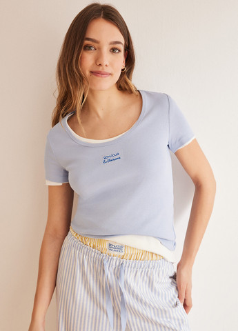 Синя всесезон піжама ( футболка, штани) футболка + штани Women'secret