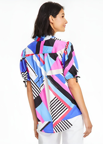 Цветная кэжуал рубашка с геометрическим узором Karl Lagerfeld