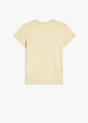 Бежева літня футболка KOTON