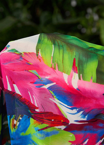 Комбінована кежуал сукня з відкритою спиною SHEIN з абстрактним візерунком