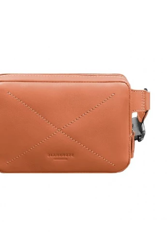Кожаная женская поясная сумка Dropbag Mini коралловая BlankNote (235752500)