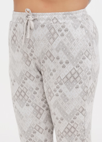 Светло-серая всесезон пижама (лонгслив, брюки) лонгслив + брюки Cotpark