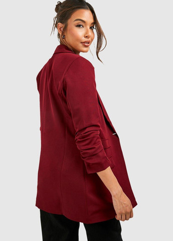 Вишневый женский жакет Boohoo однотонный - демисезонный