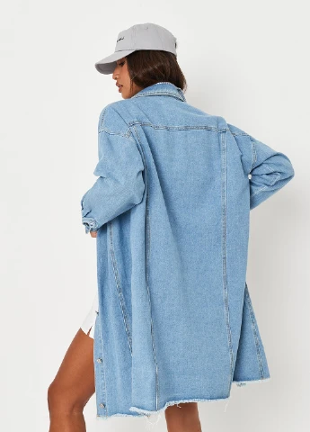 Голубая демисезонная куртка Missguided