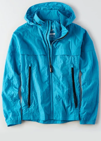 Голубая демисезонная ветровка American Eagle