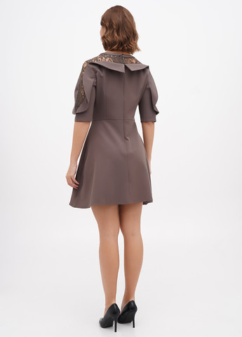 Оливкова (хакі) кежуал сукня кльош Sassofono однотонна