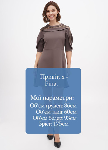 Оливкова (хакі) кежуал сукня кльош Sassofono однотонна