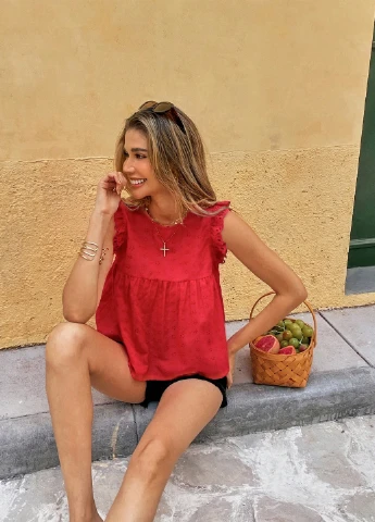 Червона блуза SHEIN