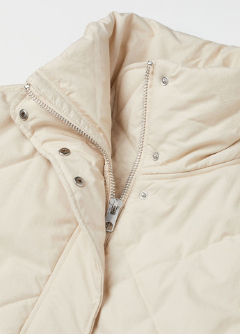 Айворі демісезонна куртка продовжена вільного крою H&M