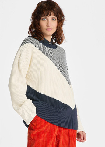 Комбинированный демисезонный свитер джемпер Gant