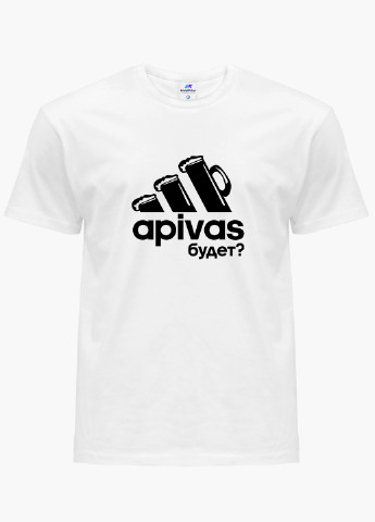 Белая футболка мужская апивас (apivas) белый (9223-1986) xxl MobiPrint