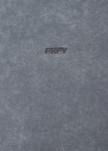 Свитшот PRPY - Свободный крой меланж серый кэжуал хлопок, трикотаж - (293396707)