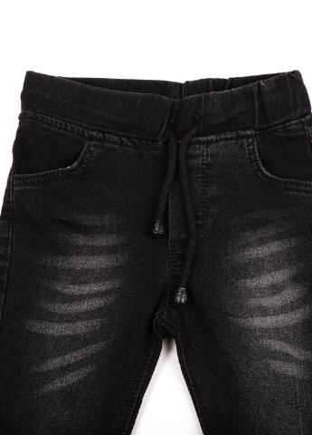 Черные демисезонные джинсы 7247 98 черный (2000904016297) Pitiki kids