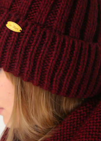 Теплый зимний комплект (шапка, шарф-снуд) на флисовой подкладке и отворотом 600041 DeMari мия (254255549)