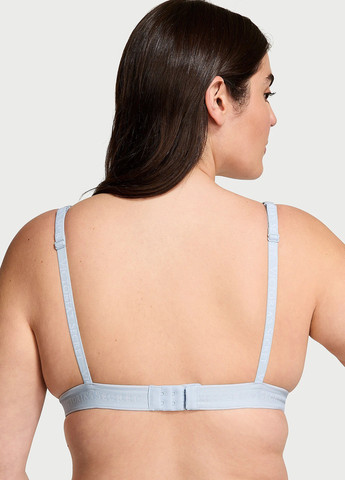 Блакитний бралетт бюстгальтер Victoria's Secret без кісточок бавовна