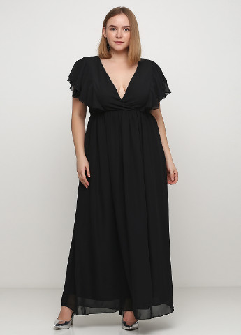 Чорна кежуал плаття, сукня на запах Asos однотонна