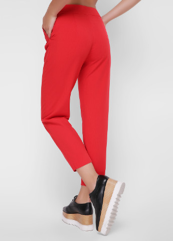 Красные кэжуал демисезонные зауженные брюки Fashion Up