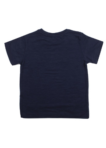 Темно-синя літня футболка з коротким рукавом Mackays