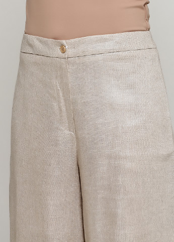 Светло-бежевые кэжуал демисезонные кюлоты брюки Rinascimento