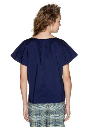 Темно-синяя летняя блуза United Colors of Benetton