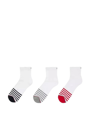Белые носки (6 пар) Tommy Hilfiger полоска (333008509)