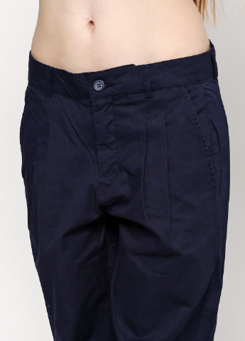Темно-синие кэжуал демисезонные прямые брюки Vero Moda