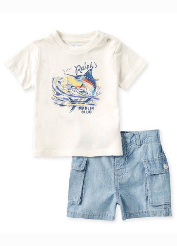 Комбинированный летний комплект (футболка, шорты) Ralph Lauren