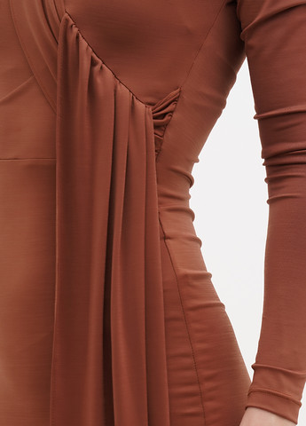 Коричнева кежуал сукня силуетна Vicolo однотонна