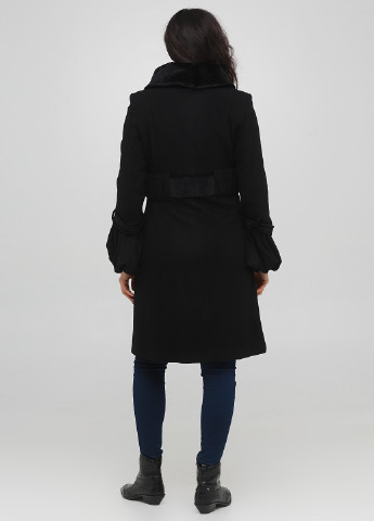 Черное демисезонное Пальто однобортное Capriccio