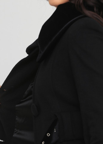 Черное демисезонное Пальто однобортное Capriccio