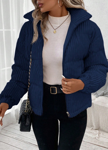 Синяя зимняя куртка SHEIN