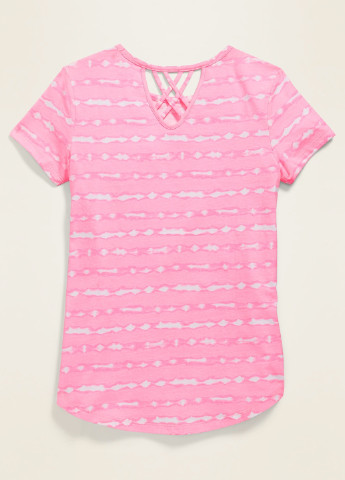 Розовая летняя футболка Old Navy