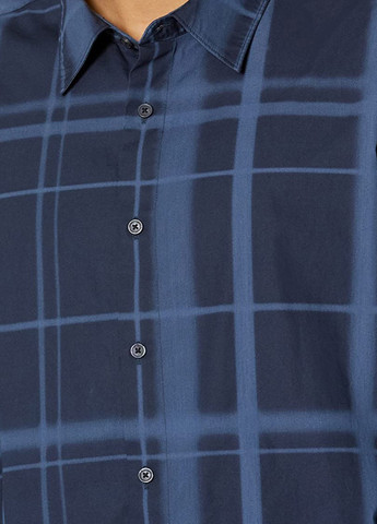 Синяя кэжуал рубашка в клетку Calvin Klein