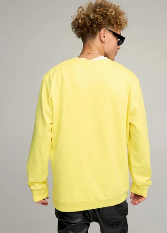 Жовтий світшот чоловічий oversize /no flis/ YAPPI (252259148)
