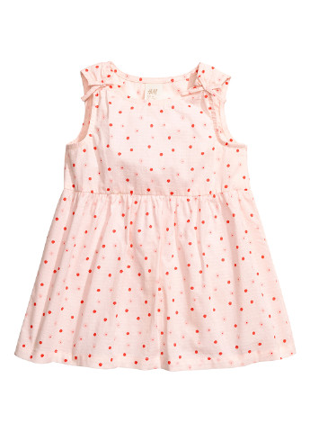 Светло-розовое платье H&M (156407601)
