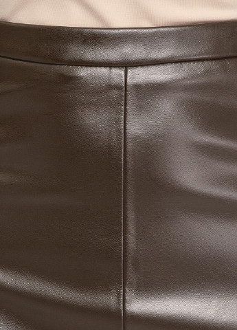 Светло-коричневая офисная однотонная юбка Oodji карандаш