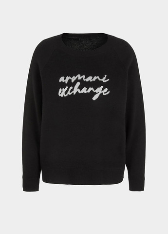 Черный демисезонный джемпер джемпер Armani Exchange
